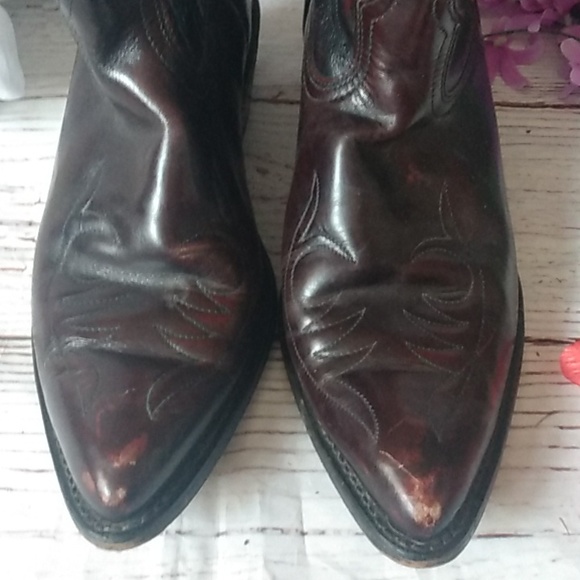 Vintage men's cordovan Cowboy boots - Picture 2 of 11